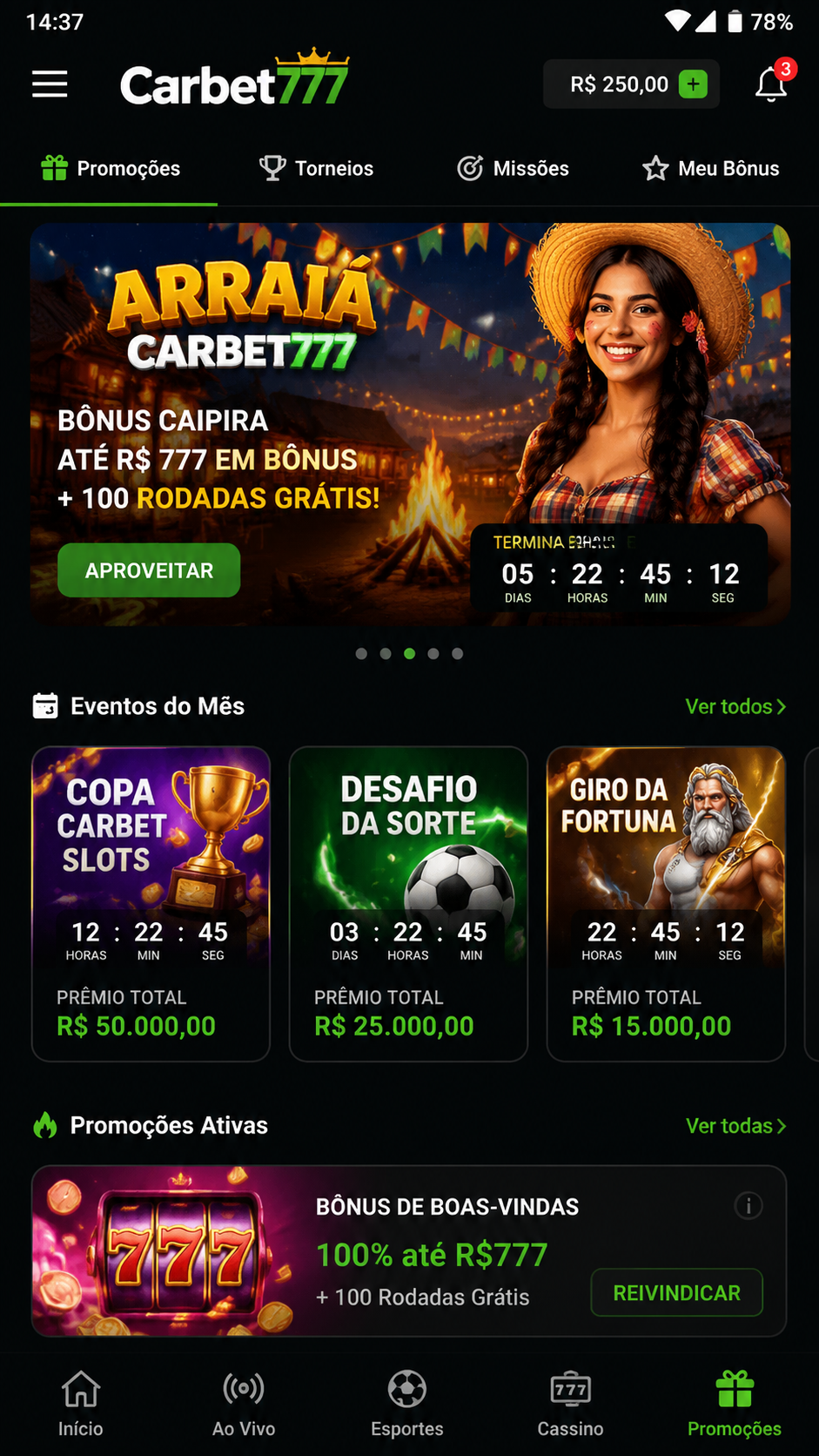 Carbet777 screenshot