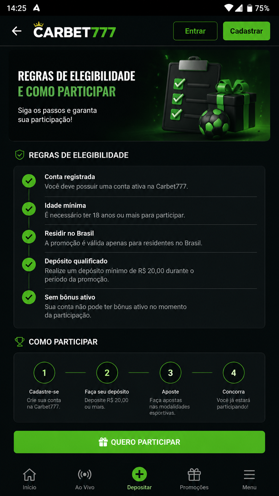 Carbet777 screenshot